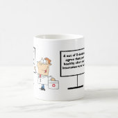 医療保険の皮肉 コーヒーマグカップ (中央)