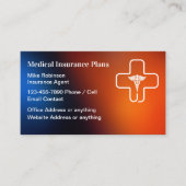 医療保険カラフル名刺 名刺 (正面)