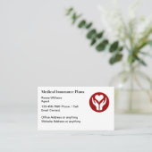 医療保険代理店名刺 名刺 (スタンド正面)