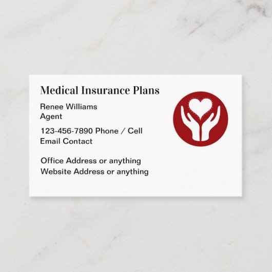 医療保険代理店名刺 名刺 (正面)