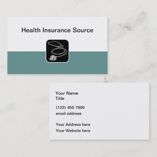 医療保険代理店 名刺 (正面/裏面)