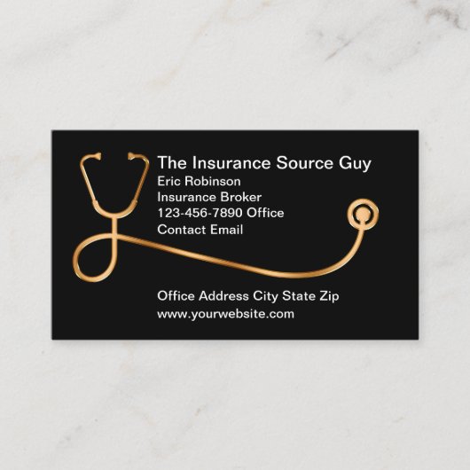 医療保険仲立人 名刺 (正面)