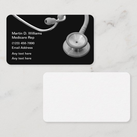 医療保険仲立人 名刺 (正面/裏面)