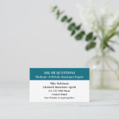 医療保険及び医療保険担当者 名刺 (スタンド正面)