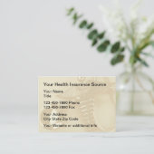 医療保険大規模フォーマット 名刺 (スタンド正面)