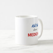 医療保障のマグについて私に尋ねて下さい コーヒーマグカップ (正面右)