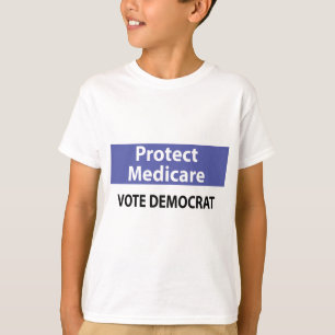 医療保障を保護して下さい:  民主党員を投票して下さい! Tシャツ