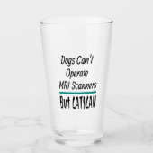 医療冗談の犬と猫のパパジョーおもしろいク タンブラーグラス (正面)