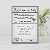 医療処方箋用紙 卒業招待状 招待状 (スタンド正面)