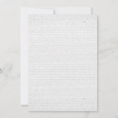 医療処方箋用紙 卒業招待状 招待状 (裏面)