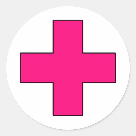 医療分野横断医療生活救のガードシンボル ラウンドシール (正面)