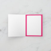 医療前線のヒーロー ピンクの感謝カード サンキューカード (内部)