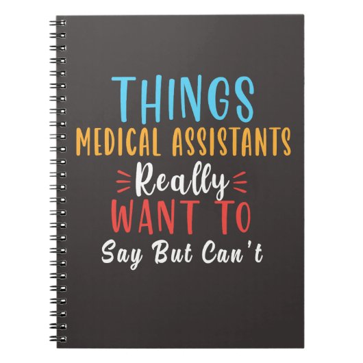 医療助手が本当に贈り物を言いたいこと ノートブック (正面)