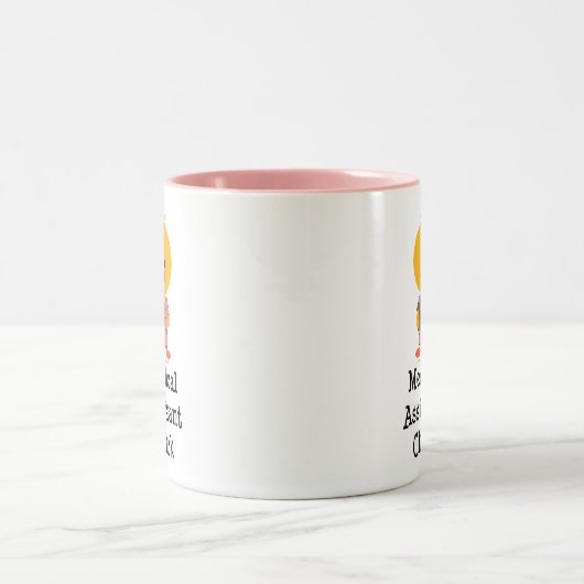 医療助手のひよこのマグ ツートーンマグカップ (中央)