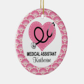 医療助手のパーソナライズなオーナメント セラミックオーナメント (右)