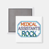 医療助手の岩 マグネット (正面/裏面)