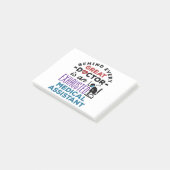 医療助手の疲れ果てたおもしろい感謝 ポストイット (アングル)