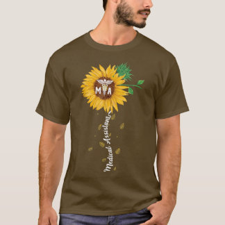 医療助手ひまわりおもしろい医療物No Tシャツ