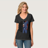 医療助手アフロ・ラブ・メラニン・アフリカ・アメリカ Tシャツ (正面フル)