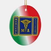 医療助手シールドカスタム セラミックオーナメント (右)