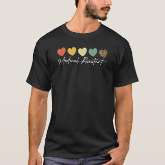 医療助手ナース救命医師助手スタッド Tシャツ