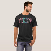 医療助手ナース救命医師助手スタッド Tシャツ (正面フル)