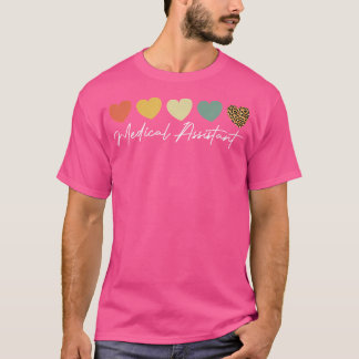 医療助手ナース救命医師助手スタッド Tシャツ