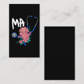 医療助手ナース花聴診器フローラ 名刺 (正面/裏面)