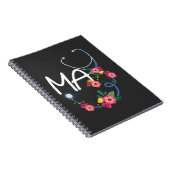 医療助手聴診器フローラリース ノートブック (右側)