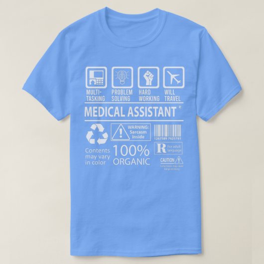 医療助手7 Tシャツ (デザイン正面)
