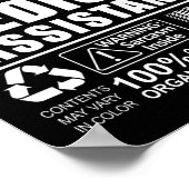 医療助手CMAの警告ギフトアイディア ポスター (角)