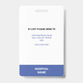 医療医ナース保気に健バーコード バッジ (裏面)