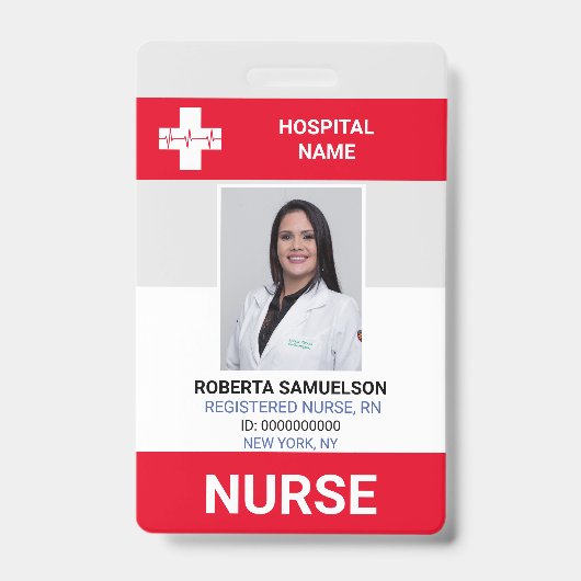 医療医ナース緊急医気に療赤 バッジ (表面)