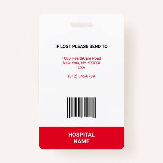 医療医ナース緊急医気に療赤 バッジ (裏面)