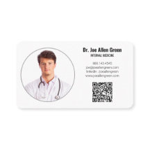 医療医モダン者の写真QRコード最小主義👩