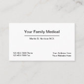 医療医局アポイントメントの組み合わせ 名刺 (正面)