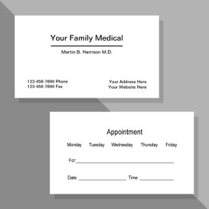 医療医局アポイントメントの組み合わせ 名刺