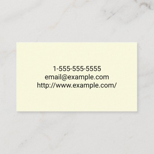 医療医師用名刺 名刺 (裏面)