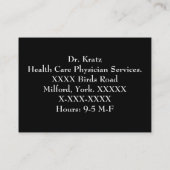 医療医療ビジネスカード 名刺 (裏面)