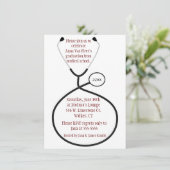 医療又は看護卒業パーティー招待状 招待状 (スタンド正面)