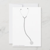 医療又は看護卒業パーティー招待状 招待状 (裏面)