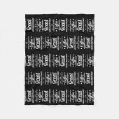 医療受付係のコーヒー愛好家 フリースブランケット (正面)