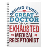 医療受付嬢の感謝の贈り物 ノートブック (正面)