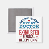 医療受付嬢の感謝の贈り物 マグネット (正面/裏面)