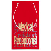 医療受付嬢 スモールペーパーバッグ (裏面)