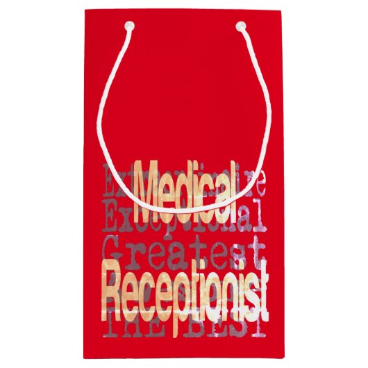 医療受付嬢 スモールペーパーバッグ (裏面)