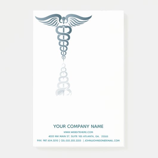 医療受診デザイン医療記号 ポストイット (正面)