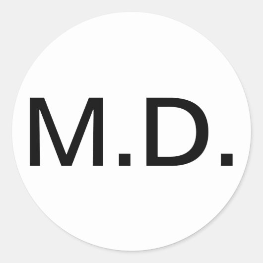 医療学位をプライドで表示 ラウンドシール (正面)