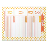 医療学生SBARテンプレート ノートパッド (正面)