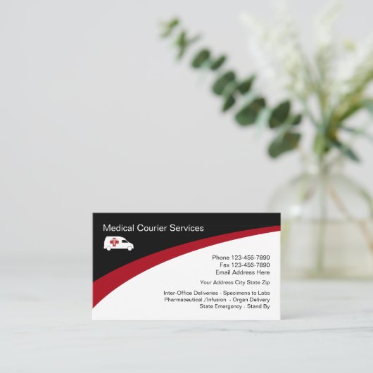 医療宅配便 名刺 (スタンド正面)